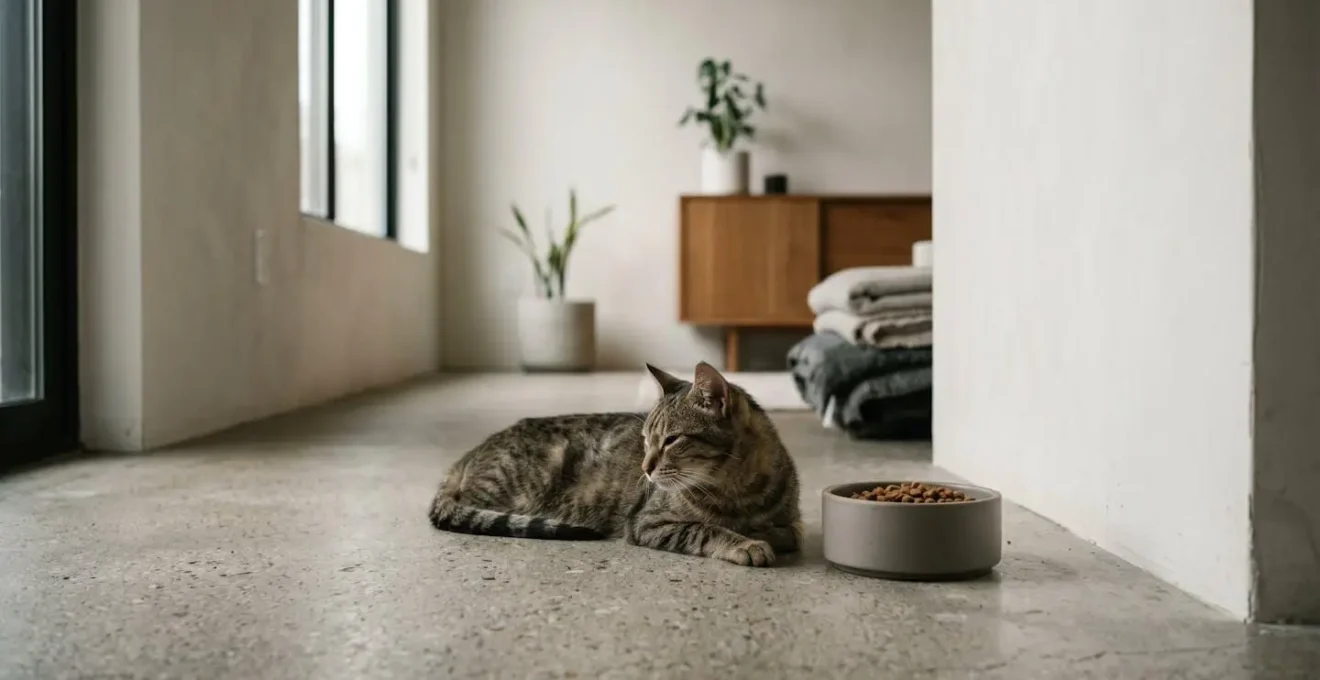 Chat léthargique refusant de s'alimenter nécessitant une intervention vétérinaire urgente