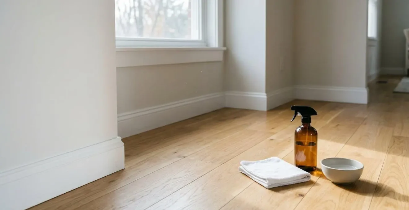 Désinfection minutieuse d'un intérieur après contamination au parvovirus canin