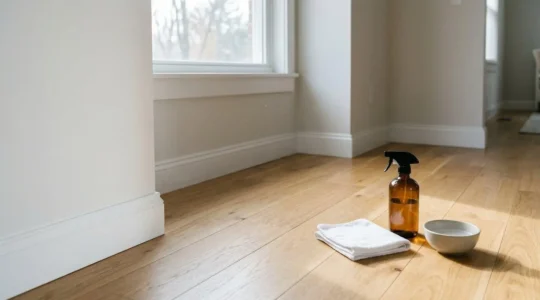 Désinfection minutieuse d'un intérieur après contamination au parvovirus canin