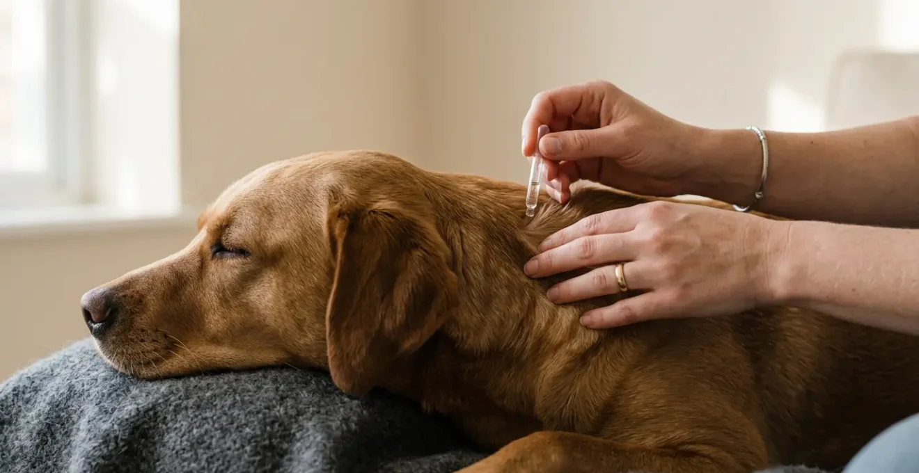 Application d'un traitement antiparasitaire pour protéger un animal et son environnement domestique